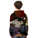 Fortnite Naruto Sasuke Uchiha Hoodies 3D Printed Casual Jumper for Kids Teen Adult