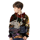 Fortnite Naruto Sasuke Uchiha Hoodies 3D Printed Casual Jumper for Kids Teen Adult