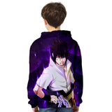 Fortnite Naruto Sasuke Uchiha Hoodies 3D Printed Casual Jumper for Kids Teen Adult