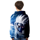Fortnite Naruto Kakashi Hatake Hoodies 3D Printed Casual Jumper for Kids Teen Adult