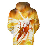 Fortnite Naruto Uzumaki Hoodies 3D Printed Casual Jumper for Kids Teen Adult