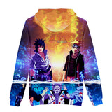Fortnite Naruto Uzumaki Sasuke Uchiha Hoodies 3D Printed Casual Jumper