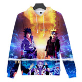 Fortnite Naruto Uzumaki Sasuke Uchiha Hoodies 3D Printed Casual Jumper