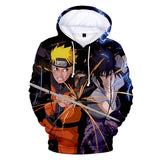 Fortnite Naruto Uzumaki Sasuke Uchiha Hoodies 3D Printed Casual Jumper