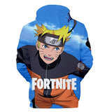 Fortnite Naruto Uzumaki Hoodies 3D Printed Casual Jumper for Kids Teen Adult