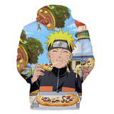 Fortnite Naruto Uzumaki Hoodies 3D Printed Casual Jumper for Kids Teen Adult
