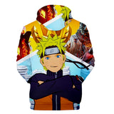 Fortnite Naruto Uzumaki Hoodies 3D Printed Casual Jumper for Kids Teen Adult