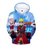 Fortnite Naruto Uzumaki Hoodies 3D Printed Casual Jumper for Kids Teen Adult