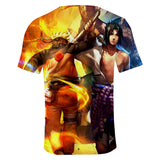 Fortnite Naruto Uzumaki Sasuke Uchiha T-shirts Sports Summer Top Tees Xmas Birthday Gift