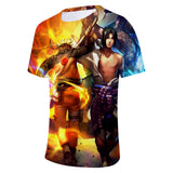 Fortnite Naruto Uzumaki Sasuke Uchiha T-shirts Sports Summer Top Tees Xmas Birthday Gift