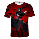 Fortnite Naruto Itachi Uchiha T-shirts Sports Summer Top Tees Xmas Birthday Gift