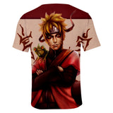 Fortnite Naruto Uzumaki T-shirts Sports Summer Top Tees Xmas Birthday Gift