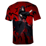 Fortnite Naruto Itachi Uchiha T-shirts Sports Summer Top Tees Xmas Birthday Gift