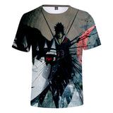 Fortnite Naruto Sasuke Uchiha T-shirts Sports Summer Top Tees Xmas Birthday Gift