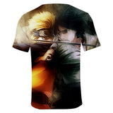 Fortnite Naruto Uzumaki Sasuke Uchiha T-shirts Sports Summer Top Tees Xmas Birthday Gift