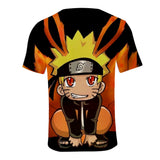 Fortnite Naruto Uzumaki T-shirts Sports Summer Top Tees Xmas Birthday Gift
