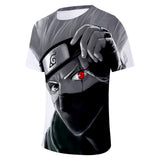Fortnite Naruto Kakashi Hatake T-shirts Sports Summer Top Tees Xmas Birthday Gift