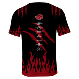 Fortnite Naruto 3D Print T-shirts Sports Summer Top Tees for Kids Teens Adults