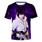 Fortnite Naruto Sasuke Uchiha T-shirts Sports Summer Top Tees Xmas Birthday Gift