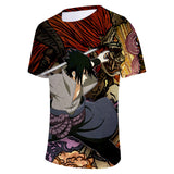 Fortnite Naruto Sasuke Uchiha T-shirts Sports Summer Top Tees Xmas Birthday Gift