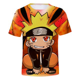 Fortnite Naruto Uzumaki T-shirts Sports Summer Top Tees Xmas Birthday Gift