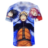Fortnite Naruto Uzumaki Sasuke Uchiha Sakura T-shirts Sports Summer Top Tees Xmas Birthday Gift