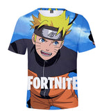 Fortnite Naruto Uzumaki T-shirts Sports Summer Top Tees Xmas Birthday Gift