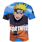 Fortnite Naruto Uzumaki T-shirts Sports Summer Top Tees Xmas Birthday Gift