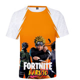 Fortnite Naruto Uzumaki T-shirts Sports Summer Top Tees Xmas Birthday Gift