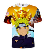 Fortnite Naruto Uzumaki T-shirts Sports Summer Top Tees Xmas Birthday Gift