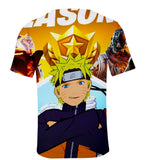 Fortnite Naruto Uzumaki T-shirts Sports Summer Top Tees Xmas Birthday Gift