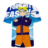 Fortnite Naruto Uzumaki T-shirts Sports Summer Top Tees Xmas Birthday Gift