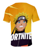 Fortnite Naruto Uzumaki T-shirts Sports Summer Top Tees Xmas Birthday Gift