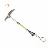 3pcs Fortnite Game Peripheral Pickaxe Axe Gun Keychain Pendant