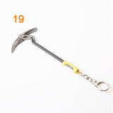 3pcs Fortnite Game Peripheral Pickaxe Axe Gun Keychain Pendant