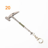 3pcs Fortnite Game Peripheral Pickaxe Axe Gun Keychain Pendant