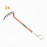 3pcs Fortnite Game Peripheral Pickaxe Axe Gun Keychain Pendant