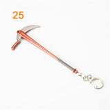 3pcs Fortnite Game Peripheral Pickaxe Axe Gun Keychain Pendant