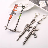 3pcs Fortnite Game Peripheral Pickaxe Axe Gun Keychain Pendant