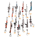 3pcs Fortnite Game Peripheral Pickaxe Axe Gun Keychain Pendant