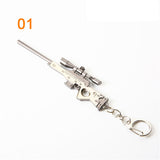 3pcs Fortnite Game Peripheral Pickaxe Axe Gun Keychain Pendant