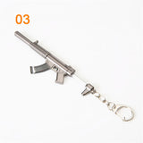 3pcs Fortnite Game Peripheral Pickaxe Axe Gun Keychain Pendant
