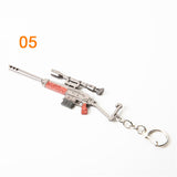 3pcs Fortnite Game Peripheral Pickaxe Axe Gun Keychain Pendant