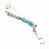 3pcs Fortnite Game Peripheral Pickaxe Axe Gun Keychain Pendant