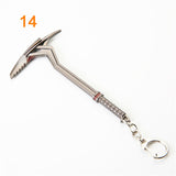 3pcs Fortnite Game Peripheral Pickaxe Axe Gun Keychain Pendant