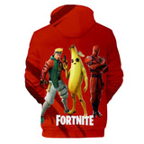 3D Print Fortnite Season 8 Design Hoodie for Game Lover