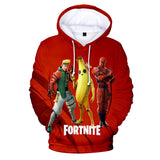 3D Print Fortnite Season 8 Design Hoodie for Game Lover