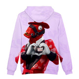 3D Fortnite Heartbreaker Long Sleeve Pink Hoodie for Kids Youth Adult