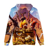 Fortnite Season 8 Design Hoodie 3D Color Print Pullover Sweatshirt