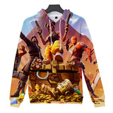 Fortnite Season 8 Design Hoodie 3D Color Print Pullover Sweatshirt